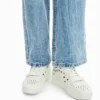 Desigual High- Hole - Sneakers Hoog - White