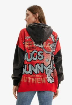 Desigual Oversize Bugs Bunny - Hoodie - Black