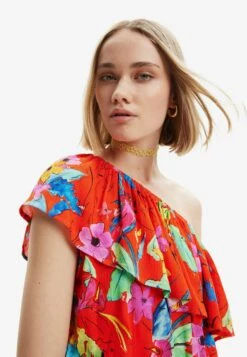 Desigual Pink Pantherleeveless - Jurk - Red -Desigual 794520118d3d4758aacbdf4ef34b6410