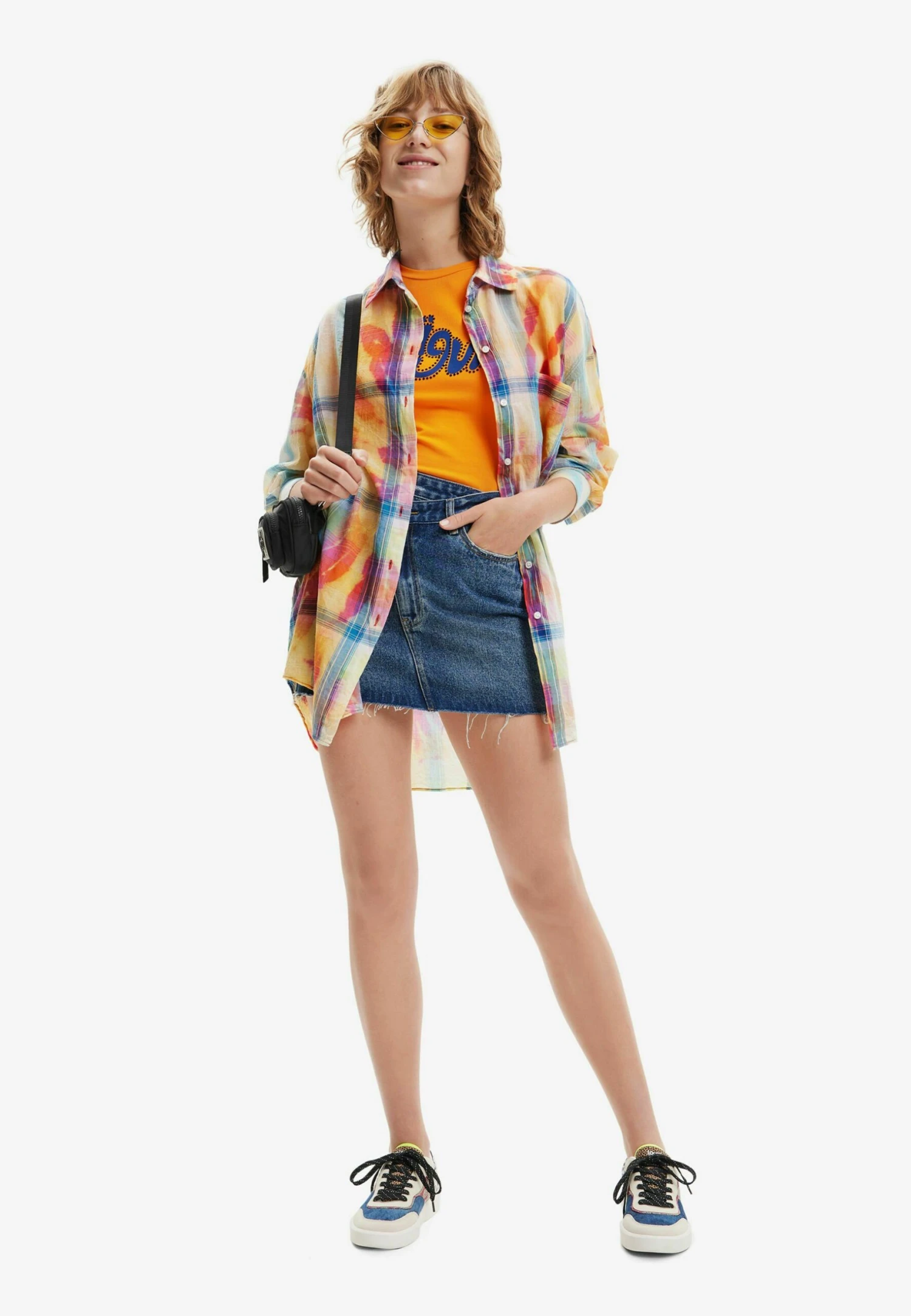 Desigual Denim Criss-Cross Waist - Minirok - Blue 2 Desigual Denim Criss-Cross Waist - Minirok - Blue - Afbeelding 2