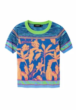Desigual Knit Tropical - T-Shirt Print - Blue 9 Desigual Knit Tropical - T-Shirt Print - Blue -Desigual 7e1230dfcd074da3a1a03bade990a690 scaled