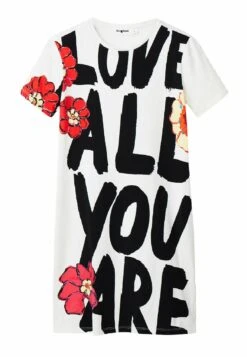 Desigual Oversize Pocketsweat - Etui-Jurk - White -Desigual 7eb0ffa4ce35435a8bfcb13cf67846cb