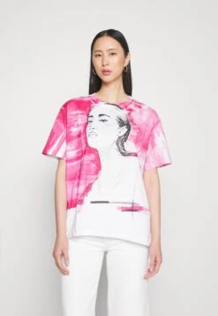 Desigual Pinka - T-Shirt Print - White -Desigual 8039392cfbb14343aea01512153878cb