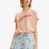 Desigual Swimwear - T-Shirt Print - Pink