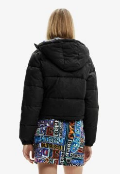 Desigual Embroidered Padded - Winterjas - Black -Desigual 80ed849dd5304b5da5c406302e28a38b