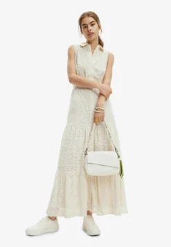 Desigual Striped Arty Face - Blousejurk - White