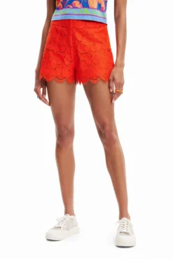 Desigual Pant Preston - Shorts - Very Red