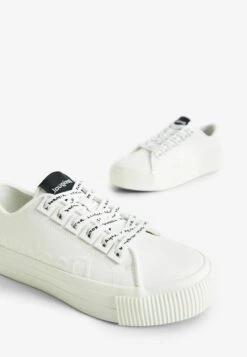 Desigual Platform Logo - Sneakers Laag - White -Desigual 82f7ba2147a0406e8dbf5d6a907a4e24