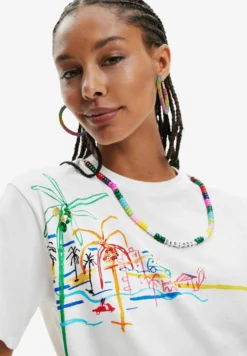 Desigual Designed By M. Christian Lacroix - T-Shirt Print - White 6 Desigual Designed By M. Christian Lacroix - T-Shirt Print - White -Desigual 83b1686317184b759f52b57a1ae11143 scaled