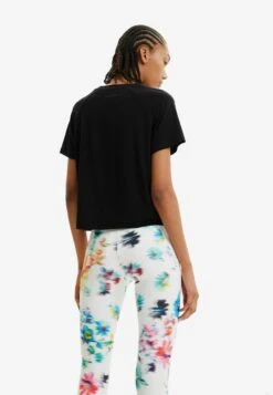 Desigual Swimwear - T-Shirt Print - Black -Desigual 846adf31a5bb445a888891385048b0a0