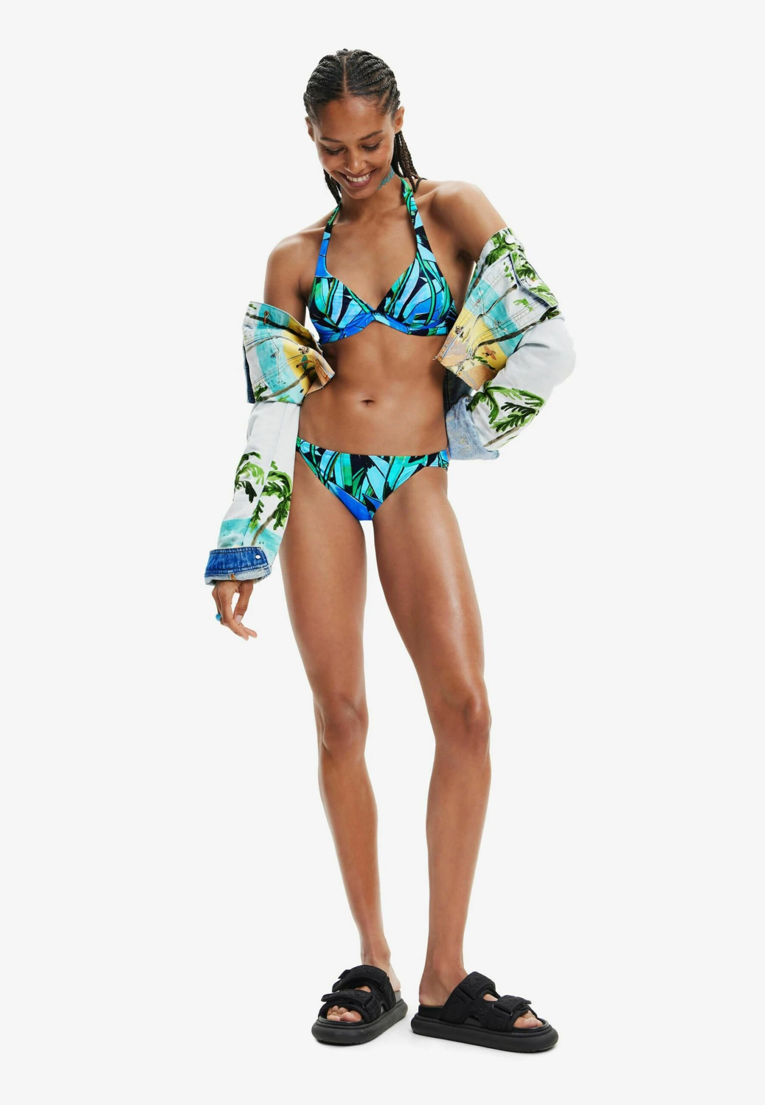 Desigual Tropical Bikini - Bikinitop - Blue 2 Desigual Tropical Bikini - Bikinitop - Blue - Afbeelding 2