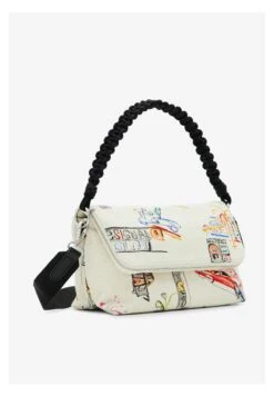 Desigual Midsize Illustration Crossbody - Schoudertas - White -Desigual 86fdf20e11954fa1a29306a7072cc8be