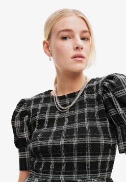 Desigual Check Midi - Jurk - Black -Desigual 89d19db0b9af44a199e76483784d87f4 scaled