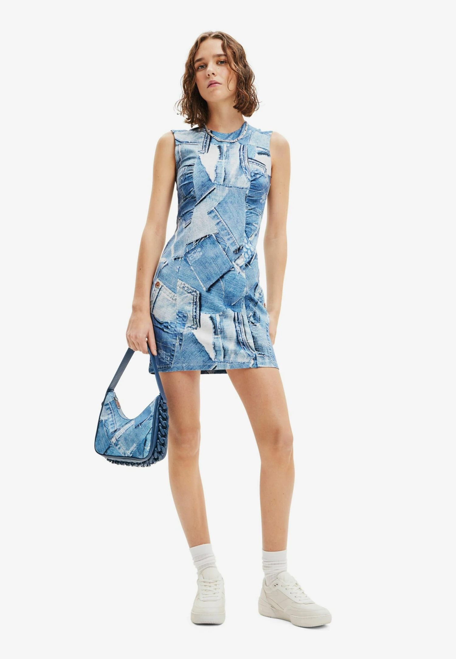 Desigual Patchwork - Spijkerjurk - Blue 2 Desigual Patchwork - Spijkerjurk - Blue - Afbeelding 2