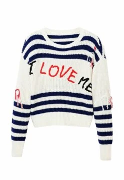 Desigual Love Me - Trui - White -Desigual 8ae3bc68fe284de69d33061063995306