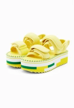 Desigual Xl Platform Sandals - Sandalen Met Plateauzool - Yellow -Desigual 8aef813e6df24c8b86efad4e9308cb11