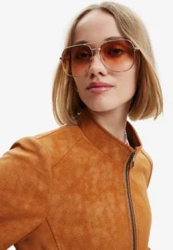 Desigual Suede-Effect Biker - Imitatieleren Jas - Brown -Desigual 8af4660fc98b4df59909e70f65b3dd33 scaled