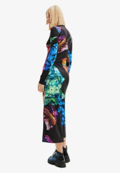 Desigual Slim Mineral Midi- Jerseyjurk - Black -Desigual 8cc223fecf3b4f6fa0d62b07eee84e25 scaled