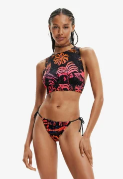 Desigual Tropical Withtraps - Bikinitop - Black