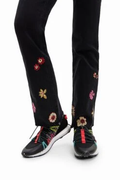 Desigual Nicole - Flared Jeans - Black -Desigual 90cb51f9b0c146f5ad8ef4247b50f382