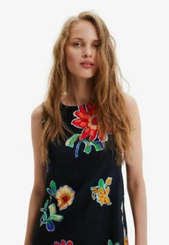 Desigual Shorsleeve Rhinestone - Jurk - Black -Desigual 9135b6cfdd7f4893a8617e8401bd7af6