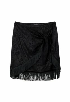Desigual Fringed Wrap - Wikkelrok - Black -Desigual 91733bf5eba14f62890546683e528a16