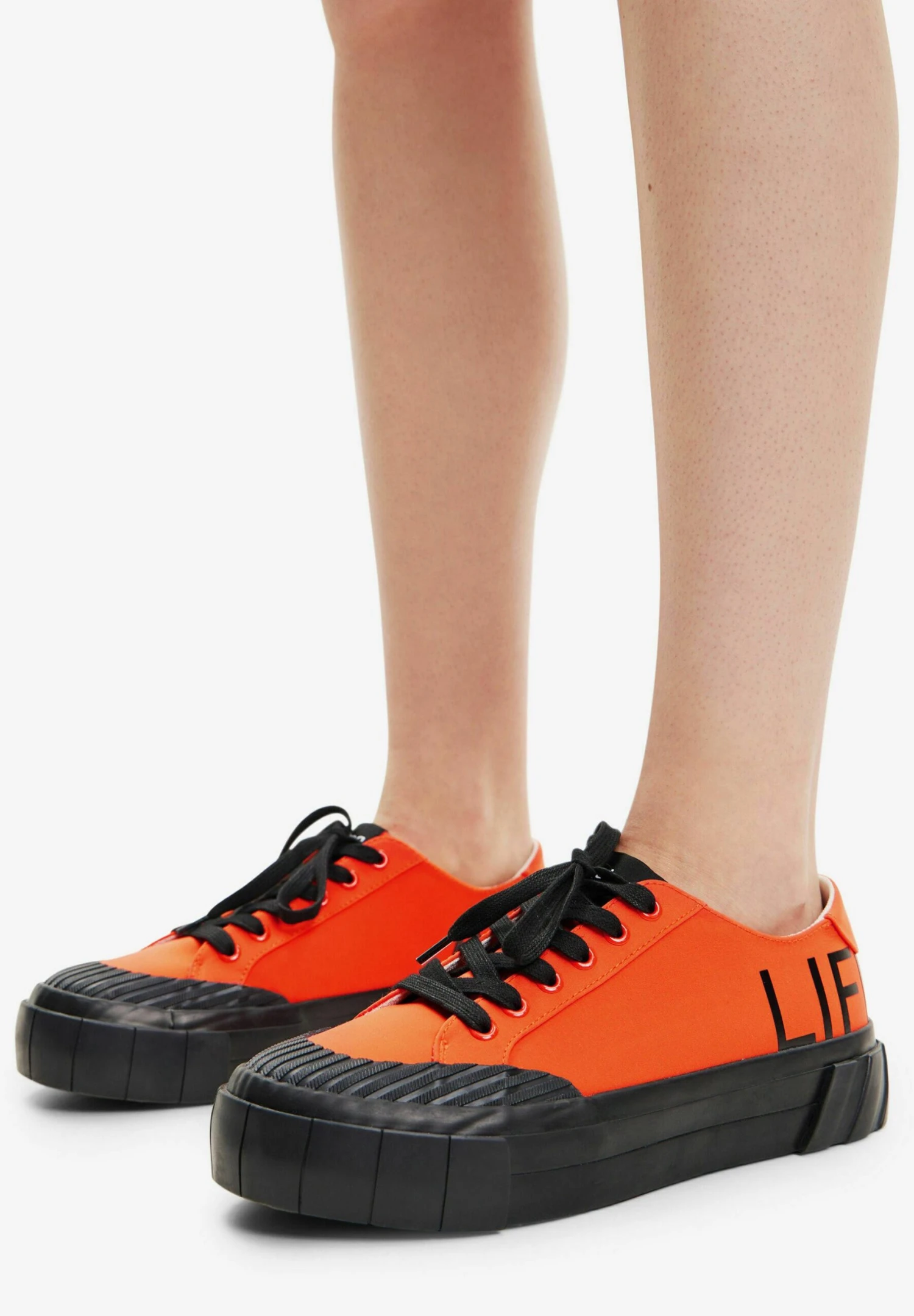 Desigual Life Is Awesome Platform - Sneakers Laag - Orange 1 Desigual Life Is Awesome Platform - Sneakers Laag - Orange