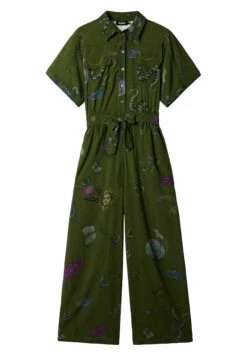 Desigual Illustrations Worker Jumpsuit - Jumpsuit - Green -Desigual 93a82390702c4b318dbe3da2a78825c7