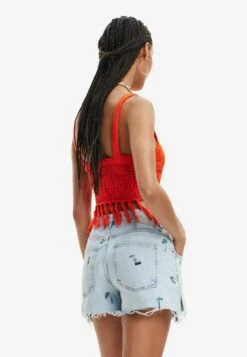 Desigual Crochet Crop - Top - Orange 7 Desigual Crochet Crop - Top - Orange -Desigual 9527c35cacbc4fe1945e8ceaa9238b8d