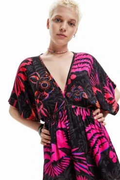 Desigual Vest Ko Samui - Jurk - Black -Desigual 95c3167be80541c98b9af934b3e74ec3