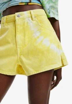 Desigual Tie-Dye Denim - Jeansshort - Yellow -Desigual 963897c2a4014673928e91717ec6abfc