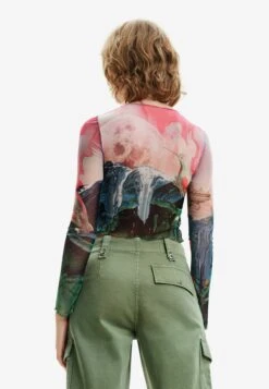 Desigual Tropical Knotwimsuit - Longsleeve - Red -Desigual 98501e9a8bfd4455bafc0a23a477b776