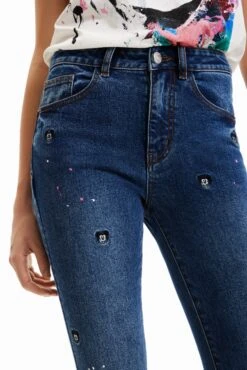 Desigual Mickey - Jeans Skinny Fit - Denim Medium Wash 9 Desigual Mickey - Jeans Skinny Fit - Denim Medium Wash -Desigual 9952b2cc61e34f77b802362a1671f7cc