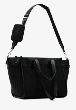 Desigual Large Multi-Position - Handtas - Black -Desigual 9ab081847ed9429ca002b8317abb0a83