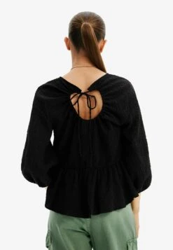 Desigual Textured Cut Outblouse - Blouse - Black 6 Desigual Textured Cut Outblouse - Blouse - Black -Desigual 9ac8c089a9d84c94b31f1906dc894f1b