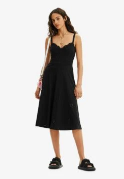 Desigual Swiss Midi- Jurk - Black