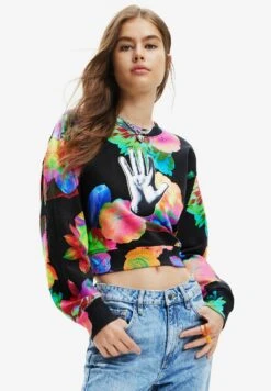 Desigual Floral Hand - Sweater - Black