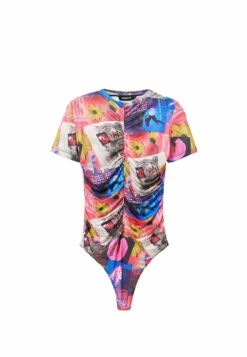 Desigual Ruched Collage Bodysuit - T-Shirt Print - Multicoloured 9 Desigual Ruched Collage Bodysuit - T-Shirt Print - Multicoloured -Desigual 9c84cab44bd74b00b1292f8d3a11fb39