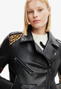 Desigual Patchwork - Leren Jas - Black -Desigual 9cad3a022fb54c59825fb8b6dedc8c25