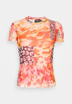 Desigual Patches - T-Shirt Print - Orange -Desigual 9cd5153583af4415898ad44bb054753d scaled