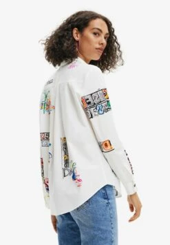 Desigual Long-Sleeve Illustrated - Overhemdblouse - White 7 Desigual Long-Sleeve Illustrated - Overhemdblouse - White -Desigual 9e2a60ea34064a75979e87e2a7059bd0