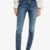 Desigual Push-Up Floral- Slim Fit Jeans - Blue