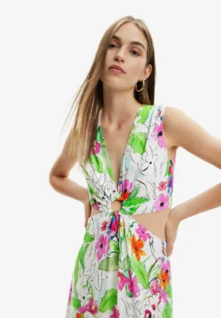 Desigual Long Cut Out - Maxi-Jurk - Multi Coloured -Desigual 9f104af3e2314b5a980851440db29dd4 scaled