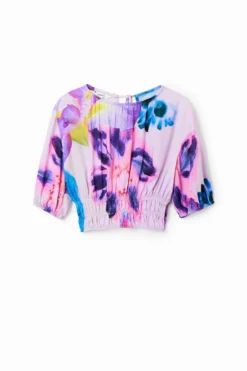 Desigual Blus Rina - T-Shirt Print - Pale Pink -Desigual 9f3e4f76055649c8a1ec120247fae7b6 scaled