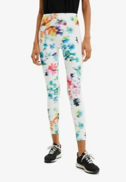 Desigual Floral Sport Leggings - Legging - White