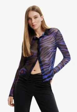 Desigual Contrast Floral Jumpsuit - Overhemdblouse - Black