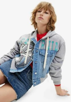 Desigual Bugs Bunny Trucker - Sweater Met Rits - Grey 8 Desigual Bugs Bunny Trucker - Sweater Met Rits - Grey -Desigual 9ff523cd13c64e3c9dfcfe7ac70b953e