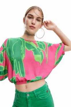 Desigual Blus Garret - T-Shirt Print - Fuchsia Rose -Desigual a102e84e0b5444a5811753bd585bb75a
