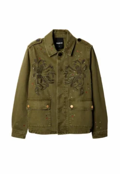 Desigual Embroidered - Lichte Jas - Khaki 7 Desigual Embroidered - Lichte Jas - Khaki -Desigual a167cbe260bf441da129fb6a368ea1cd scaled