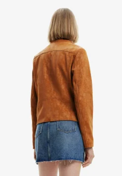 Desigual Suede-Effect Biker - Imitatieleren Jas - Brown -Desigual a1a67a58783f48e38f3f8e2e43e4e086 scaled